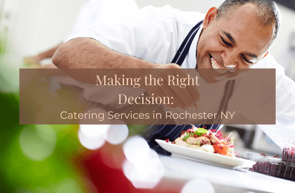 Catered spreads at events in Rochester NY showcasing diverse meal options offered by local catering companies